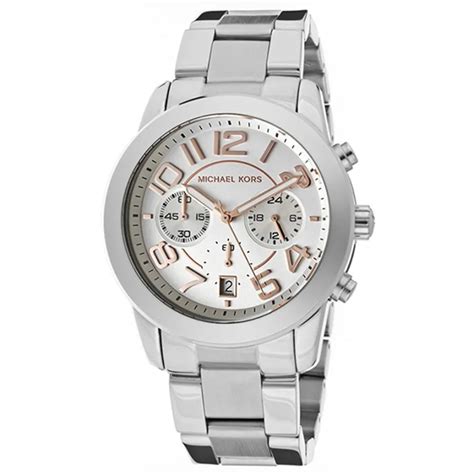 Michael Kors MK5725 Mercer Silver Dial Stainless Steel 